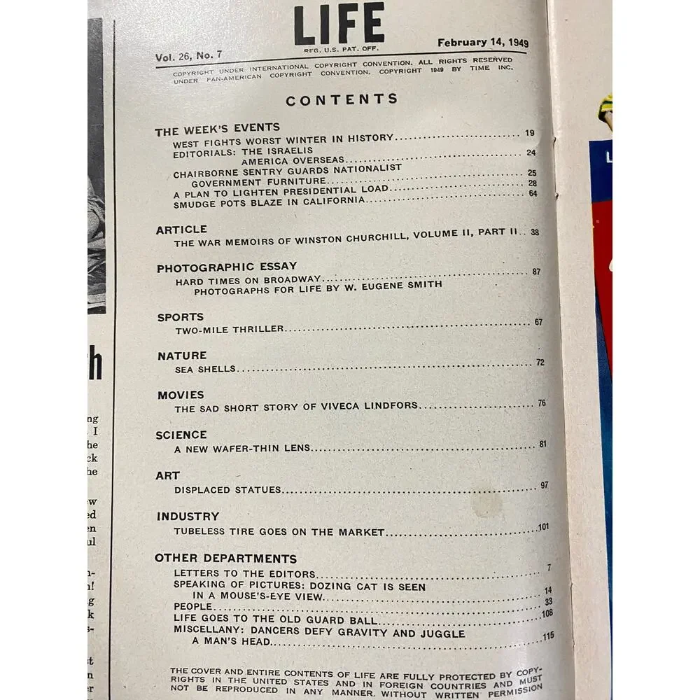 LIFE Magazine February 14 1949 Viveca Lindfors Cover Vintage Hollywood Actress